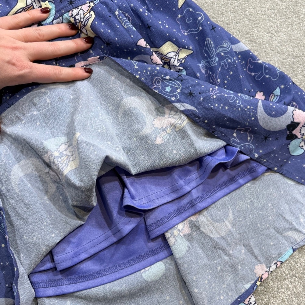 Little Twin Stars Celestial Night Suspender‎ Skirt Sanrio Purple Kiki Lala XS - Picture 9 of 14
